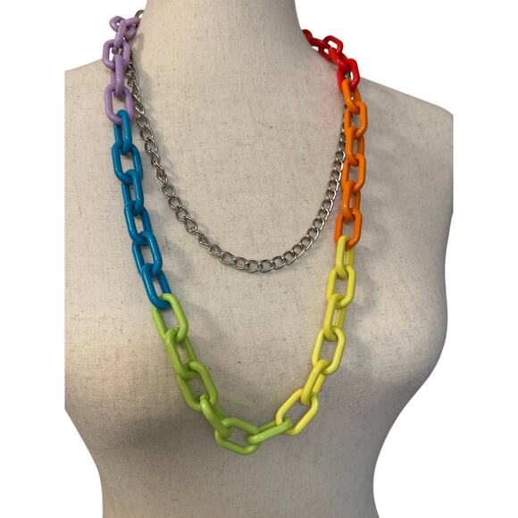 Colorful Handmade Chain Accent for Belt, Bag, or Necklace - Picture 3 of 11